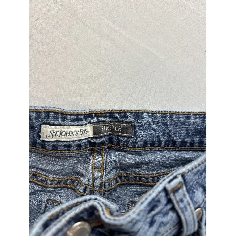 St. John's Bay Boys' Stretch Denim Jeans Blue Size 8T Bootcut Straight Leg